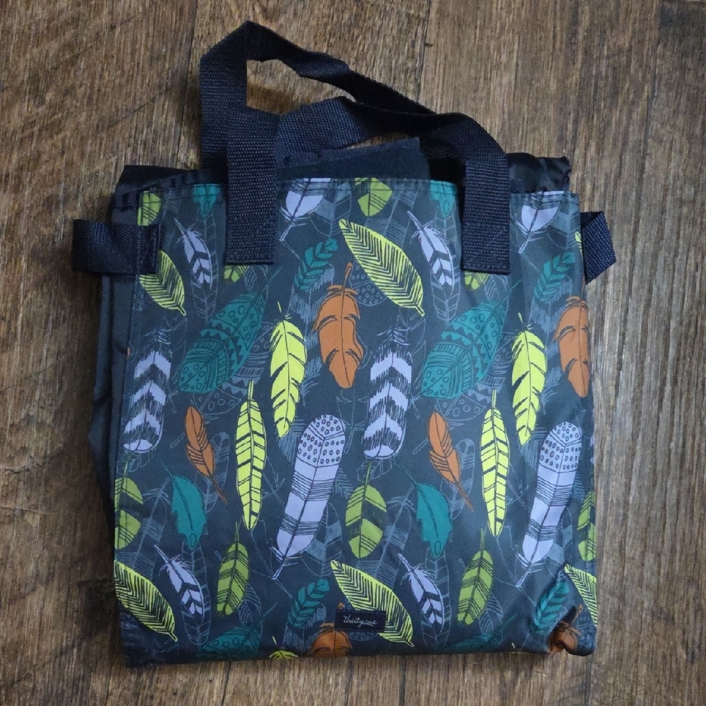 Stylish Feather Print Tote Bag
